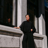 Top met afneembare cape - Black