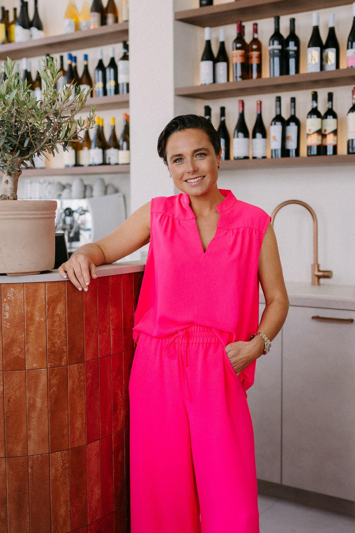 Blouse met fronsjes - Pink