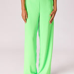 Broek met rekker in de taille - Neon green