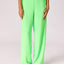 Broek met rekker in de taille - Neon green
