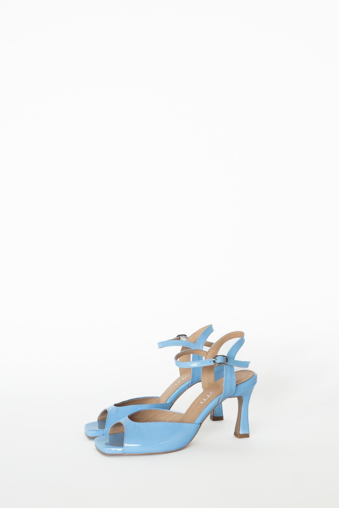 Hakken met open teen - Light Blue