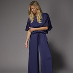 Pien blouse met pofmouwen - Navy
