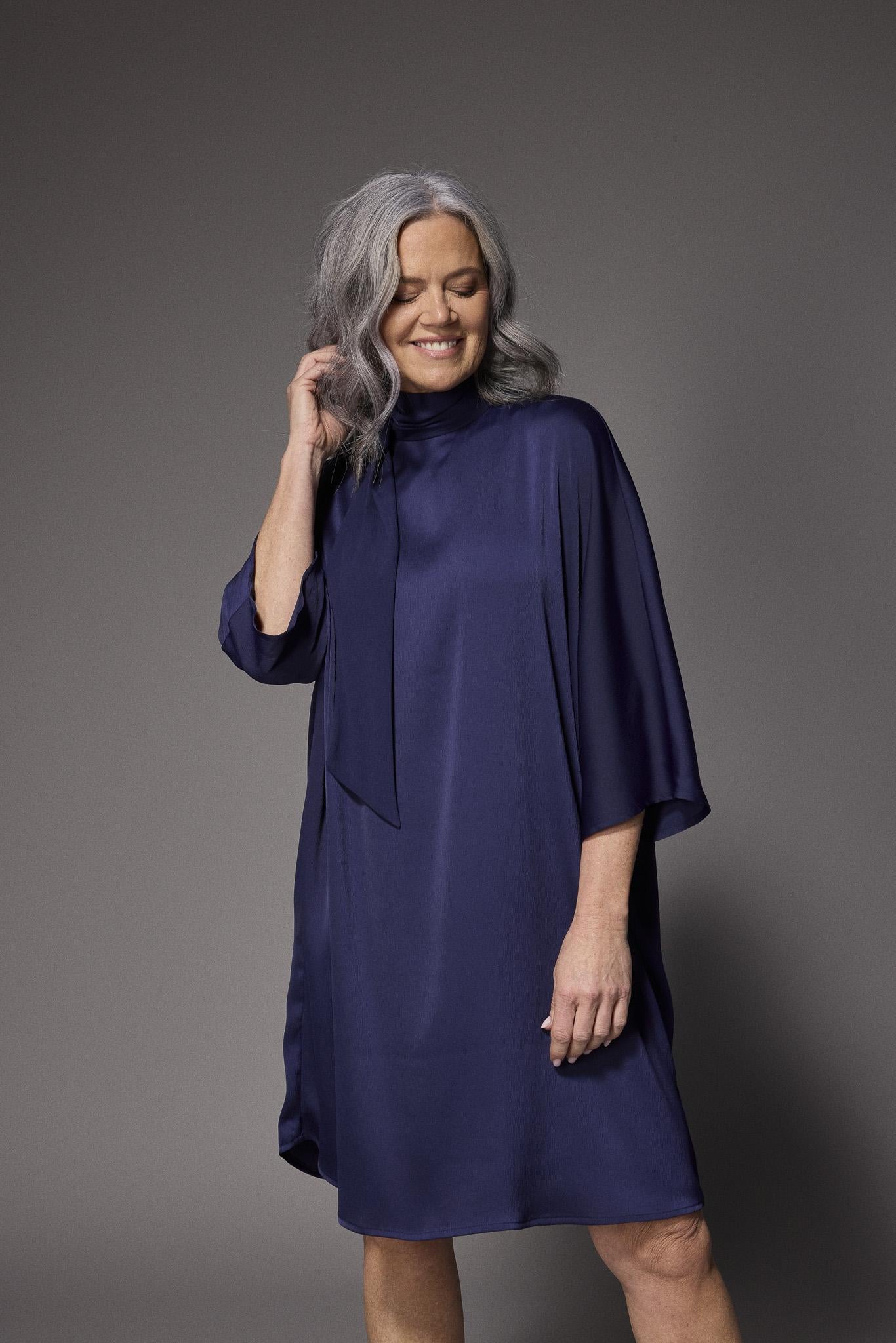 Gala omkeerbare mini jurk - Navy