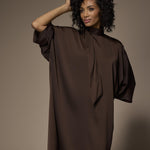 Gala omkeerbare mini jurk - Brown