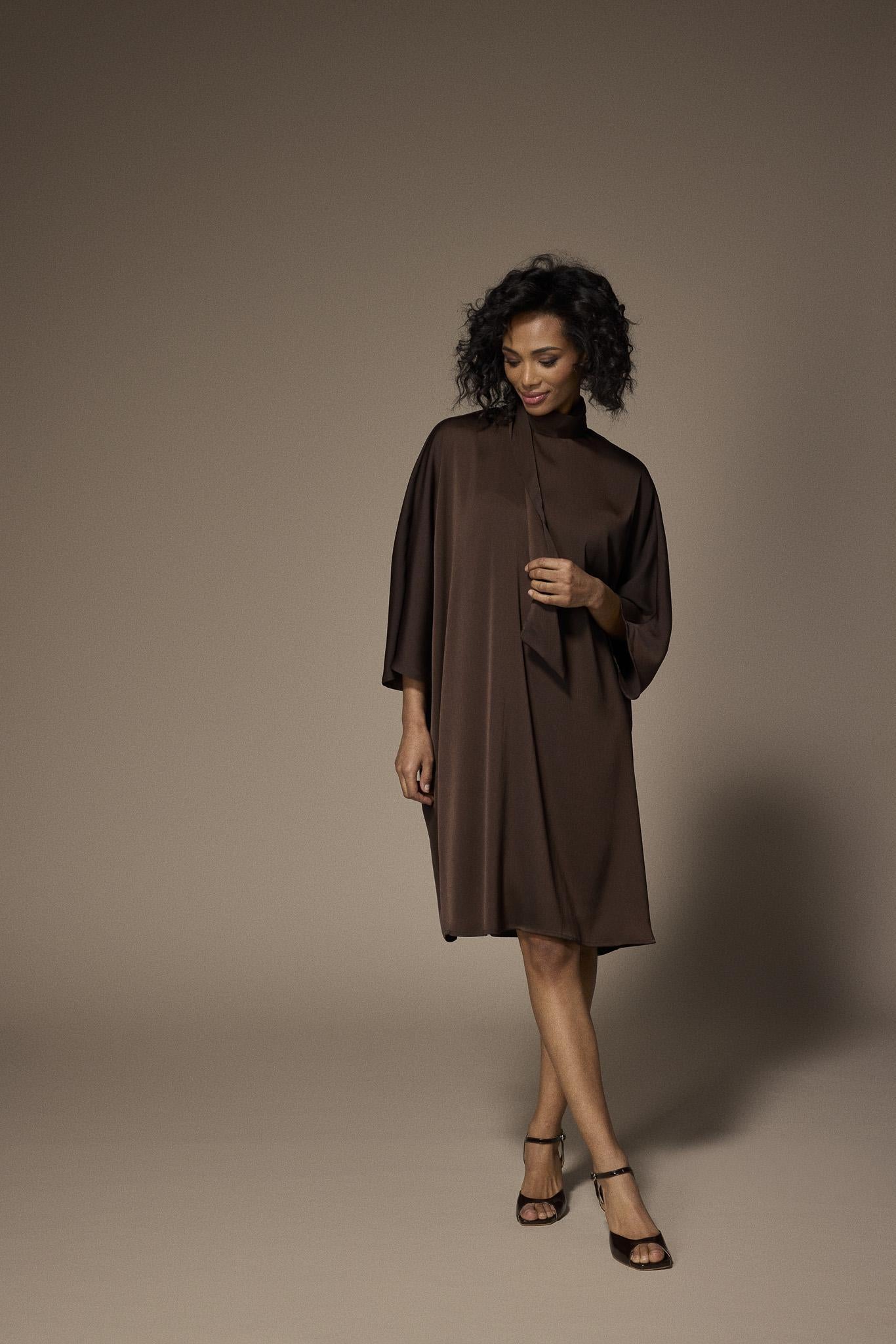 Gala omkeerbare mini jurk - Brown