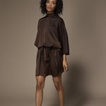Gala omkeerbare mini jurk - Brown