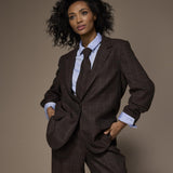 Cilia geruite blazer - Brown
