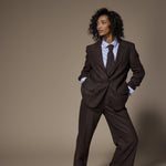 Cilia geruite blazer - Brown