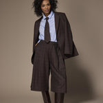 Cilia geruite blazer - Brown