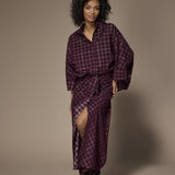 Amira overslagrok met ruit - Plume Checks