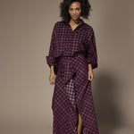 Amira overslagrok met ruit - Plume Checks