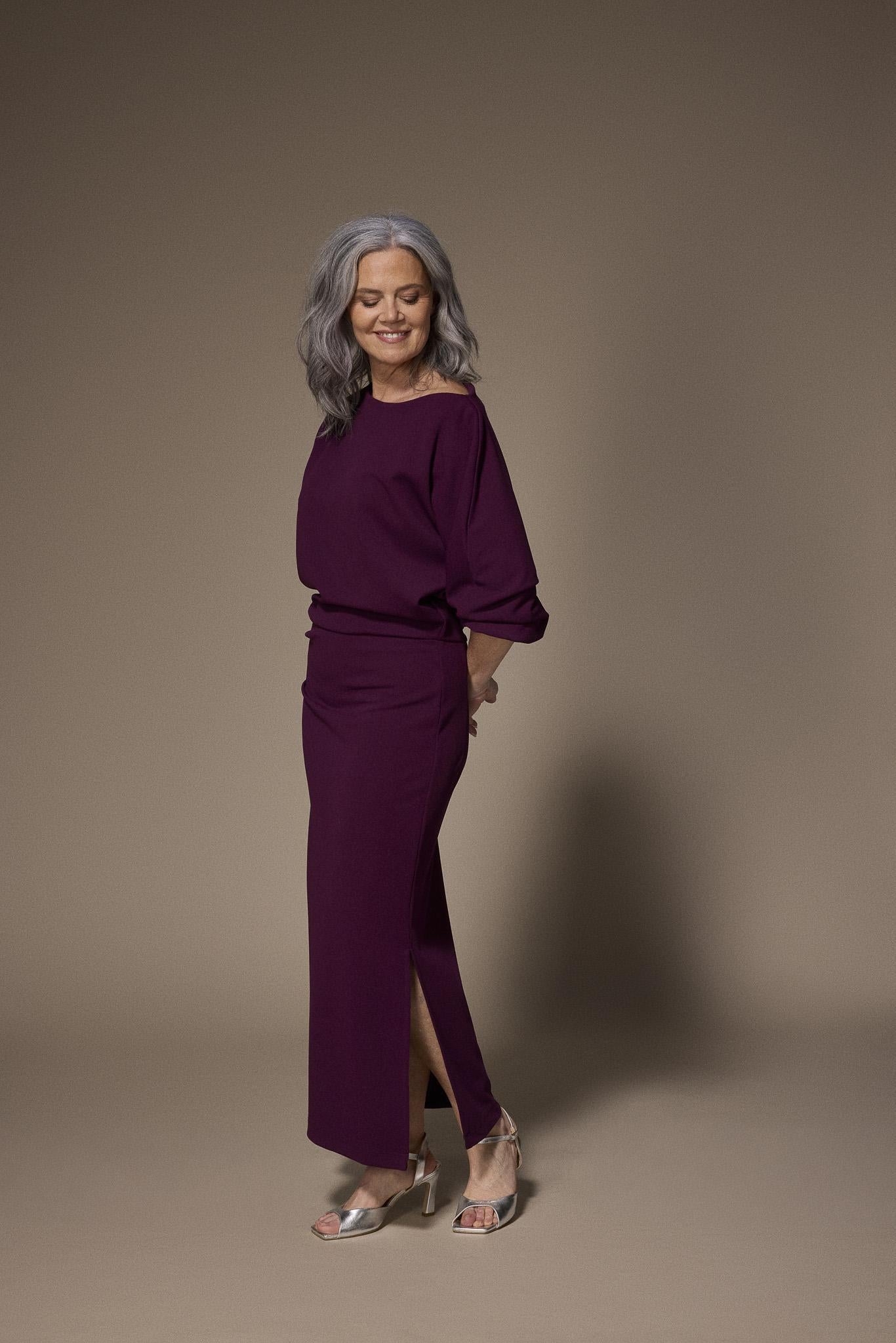 Eleonor elegante maxi jurk - Plume