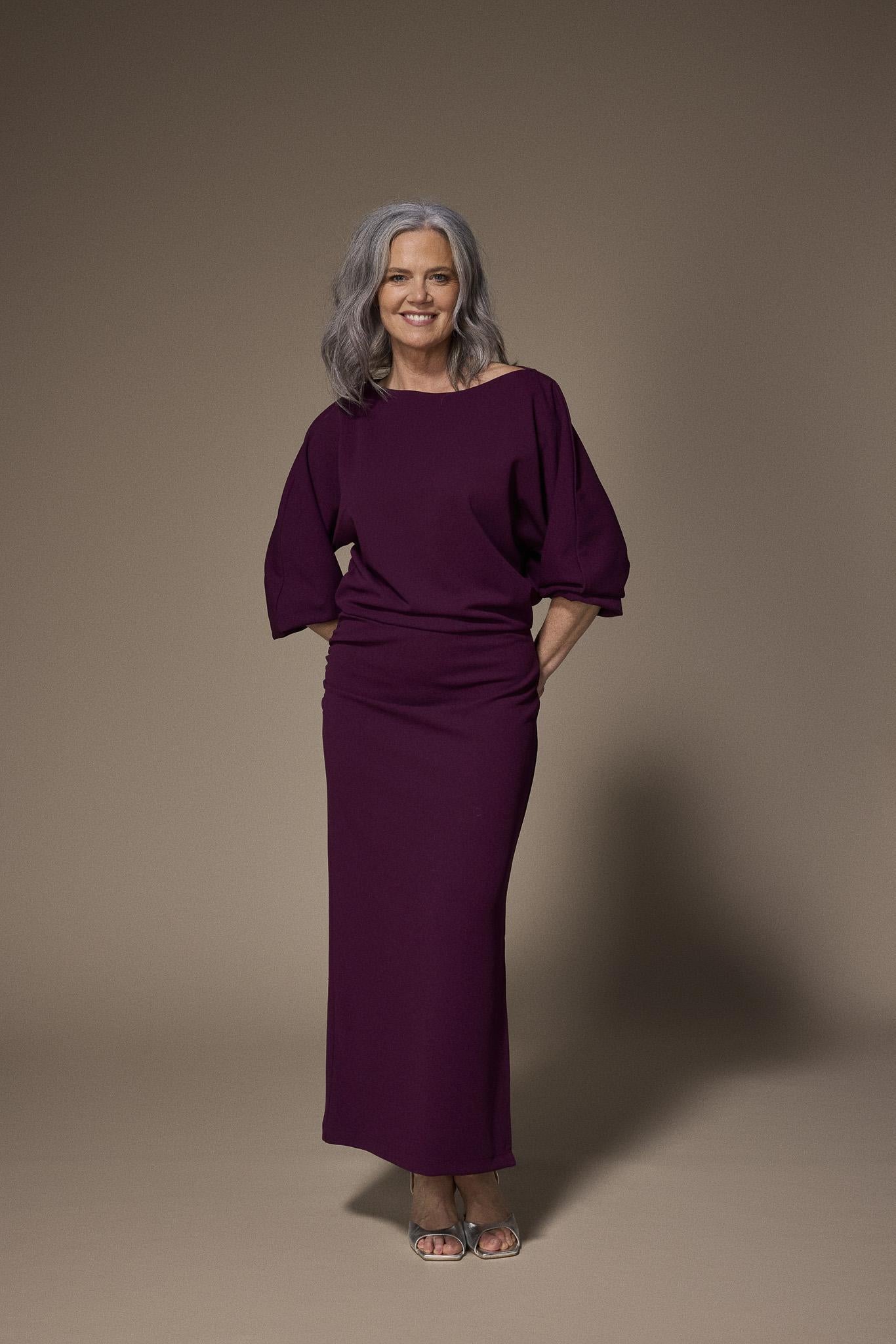 Eleonor elegante maxi jurk - Plume