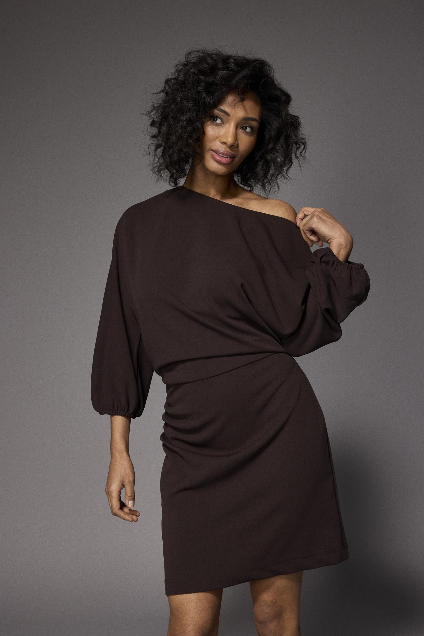 Eleonor cocktailjurk - Brown