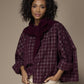 Flynn oversized blouse - Plume Checks