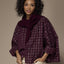 Flynn oversized blouse - Plume Checks
