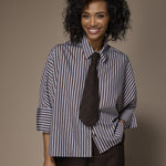 Flynn oversized blouse - Brown