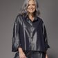 Flynn oversized blouse - Shiny Navy