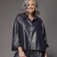 Flynn oversized blouse - Shiny Navy
