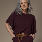 Noor blouse met capemouwen - Plume