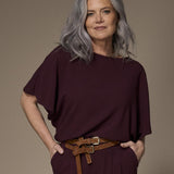Noor blouse met capemouwen - Plume