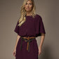 Noor mini jurk met capemouwen - Plume
