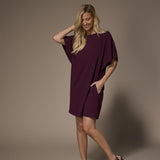 Noor mini jurk met capemouwen - Plume