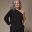 Seli one-shoulder top - Black