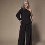 Seli one-shoulder top - Black