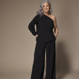 Seli one-shoulder top - Black