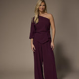 Seli one-shoulder top - Plume