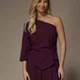 Seli one-shoulder top - Plume