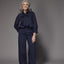 Sienna blouse met afneembare strik - Navy