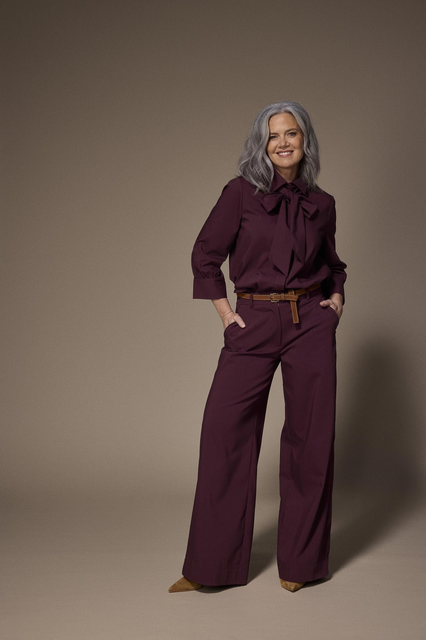 Sienna blouse met afneembare strik - Plume