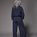 Sienna blouse met afneembare strik - Navy