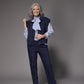 Emilia velours pantalon - Navy