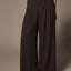Paulette soepele wide leg broek - Brown