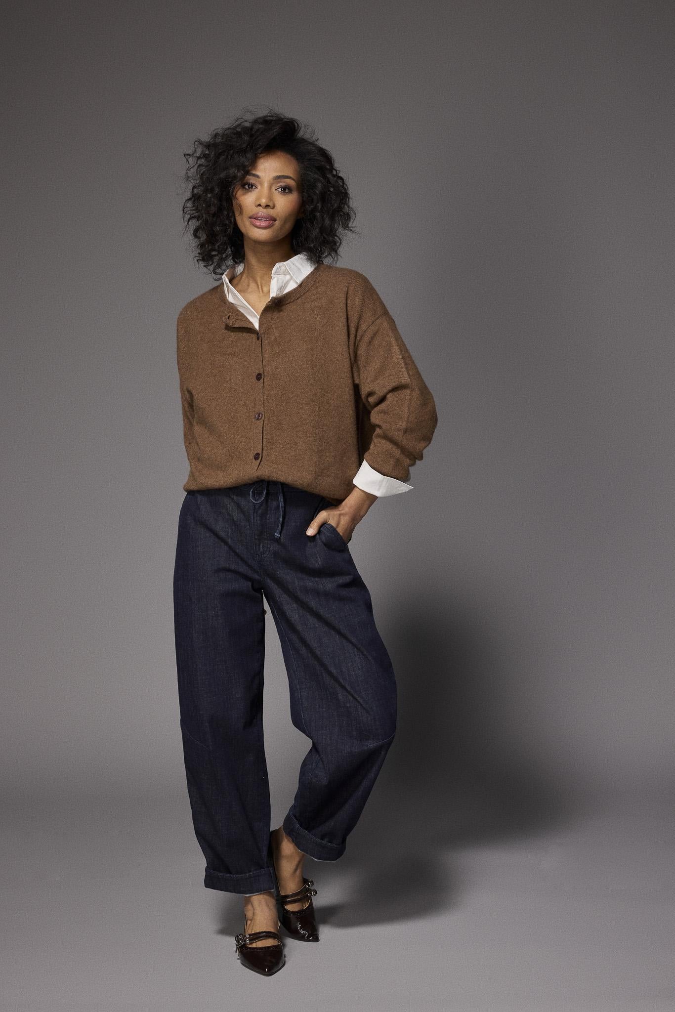 Remi barrel jeans - Dark denim