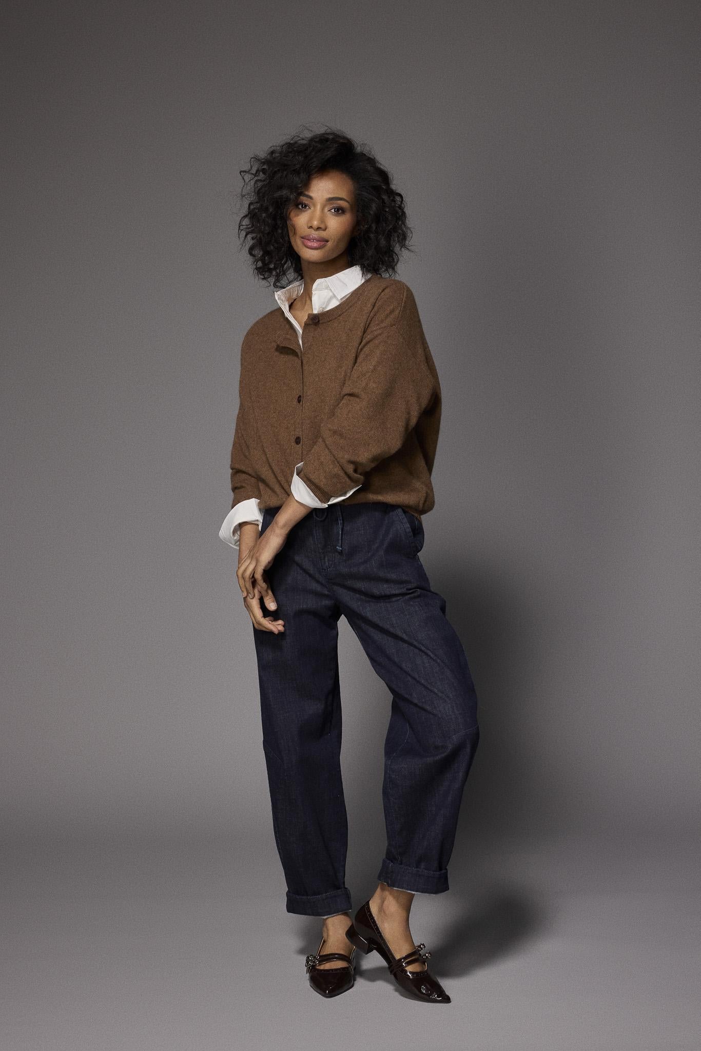 Remi barrel jeans - Dark denim