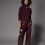Sofia gilet met opstaande kraag - Burgundy