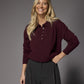 Polain gebreide polo - Burgundy