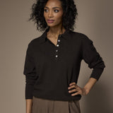 Polain gebreide polo - Dark Brown