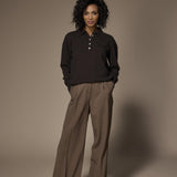 Polain gebreide polo - Dark Brown