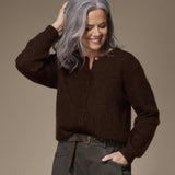 Alana mohair gilet - Brown