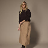 Giga pull met ronde hals - Brown