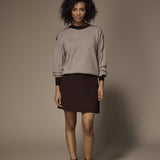 Giga duo pull met ronde hals - Taupe