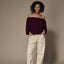 Pila off shoulder pull - Burgundy