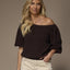 Pila off shoulder pull - Brown