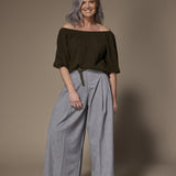 Pila off shoulder pull - Khaki