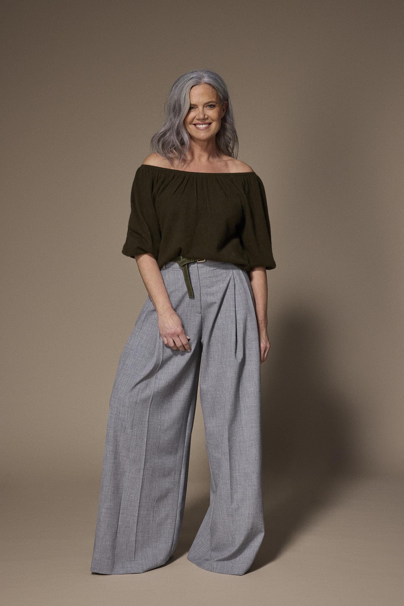 Pila off shoulder pull - Khaki